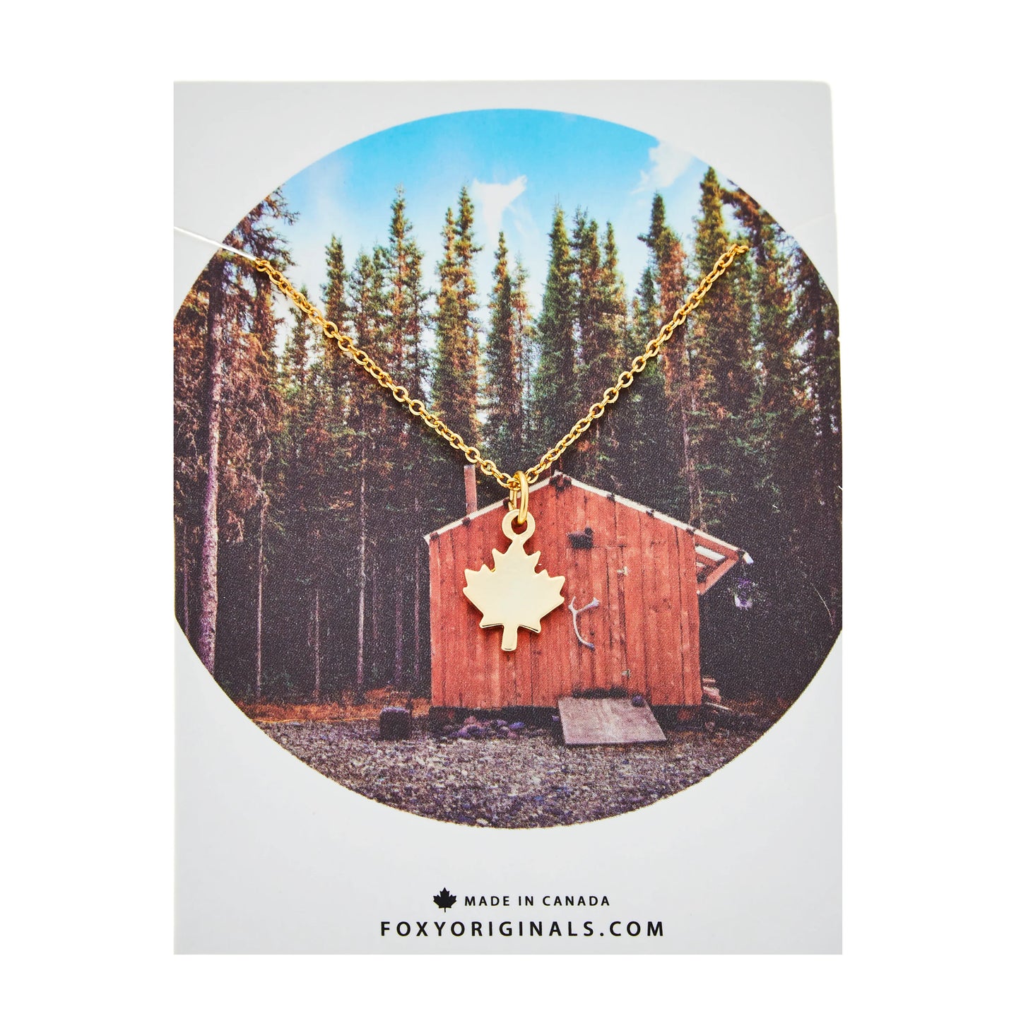 Maple Leaf Pendent Necklace- GOLD or SILVER