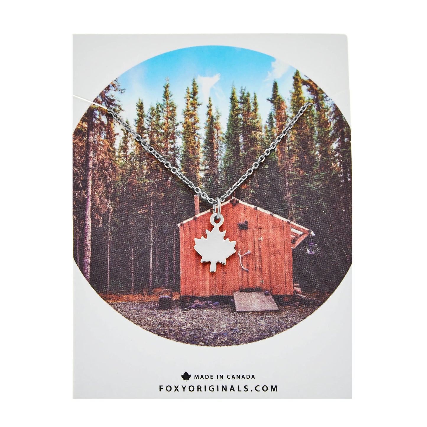 Maple Leaf Pendent Necklace- GOLD or SILVER
