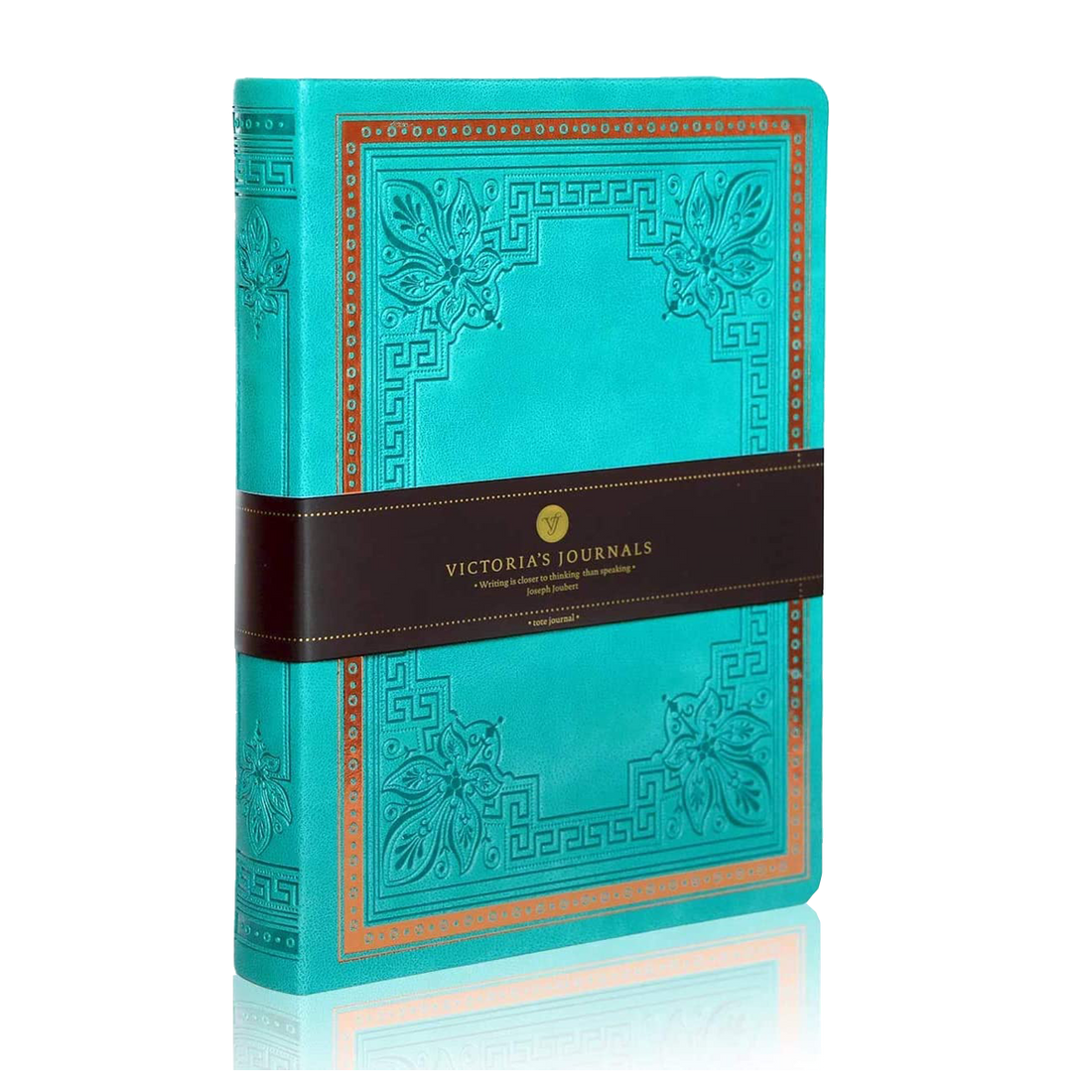 Journal Old Book Lined Teal-Victoria's Journals