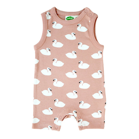 Baby Tank romper swans-Parade Baby