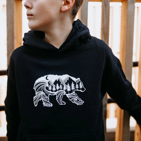 Forest Bear Youth Hoodie