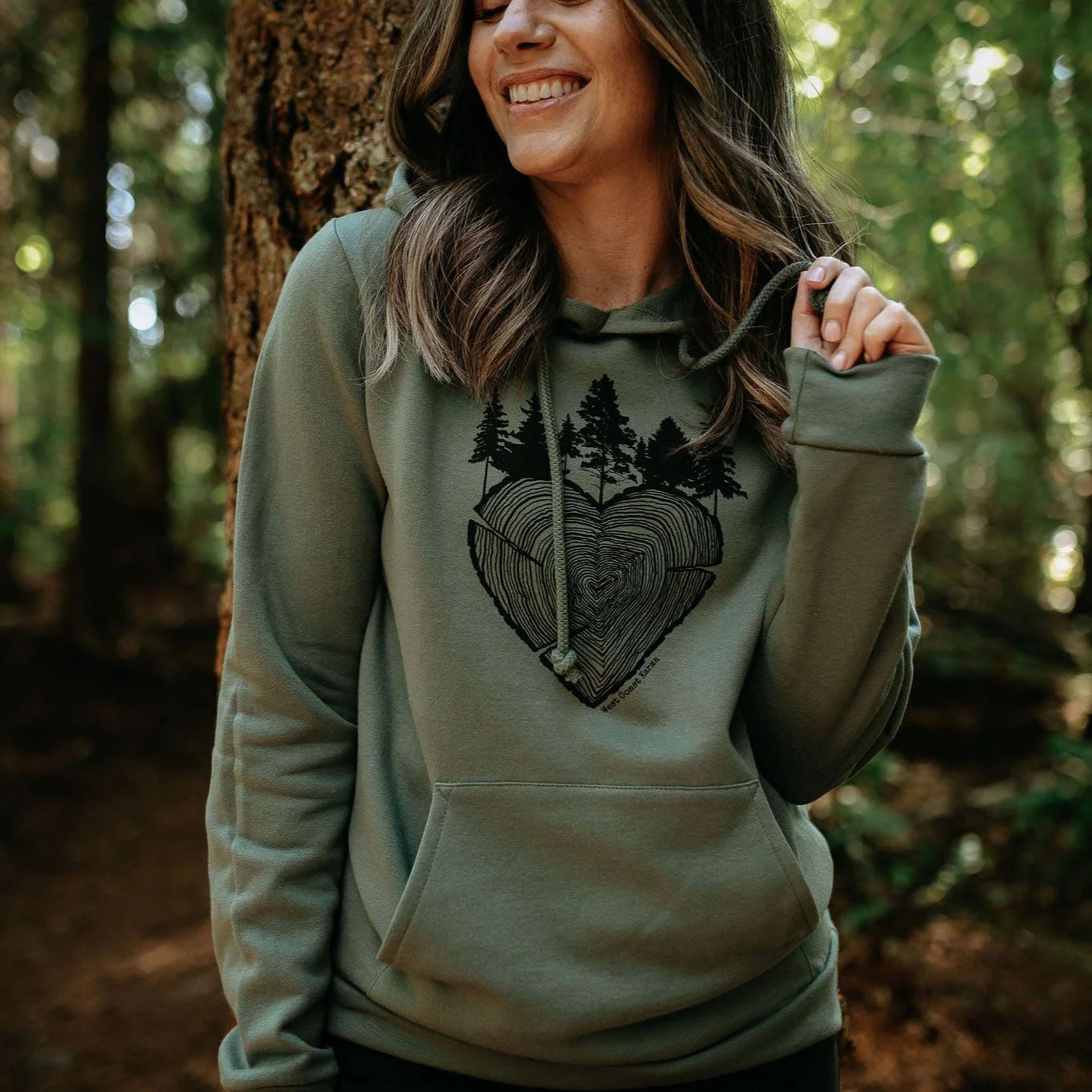 Heart Tree Round Hoodie