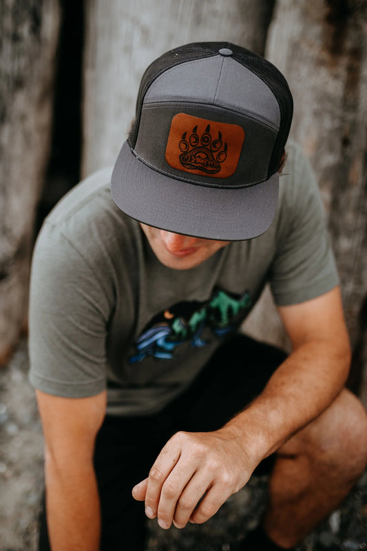 Bear Paw Flat Brim Hat
