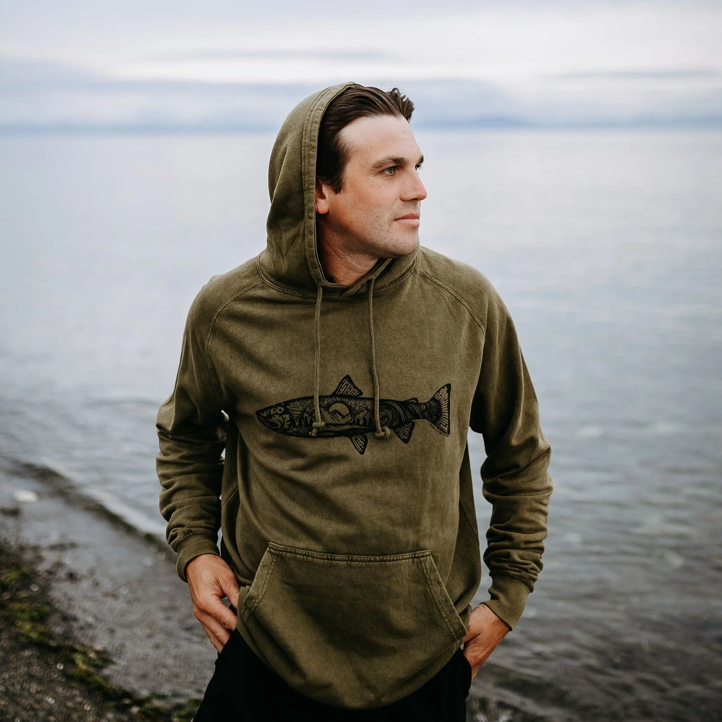 Atlantic Salmon Vintage Hoodie