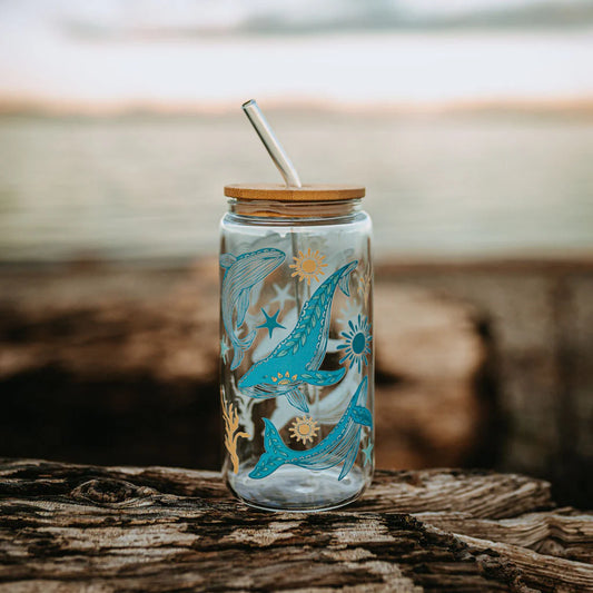 Glass Tumbler Sea Life