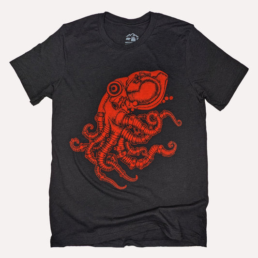 T-shirt unisex Steampunk Octopus-Westcoastees