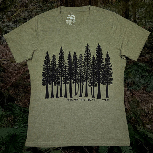 Feeling Pine Today Womens Crew T-shirt