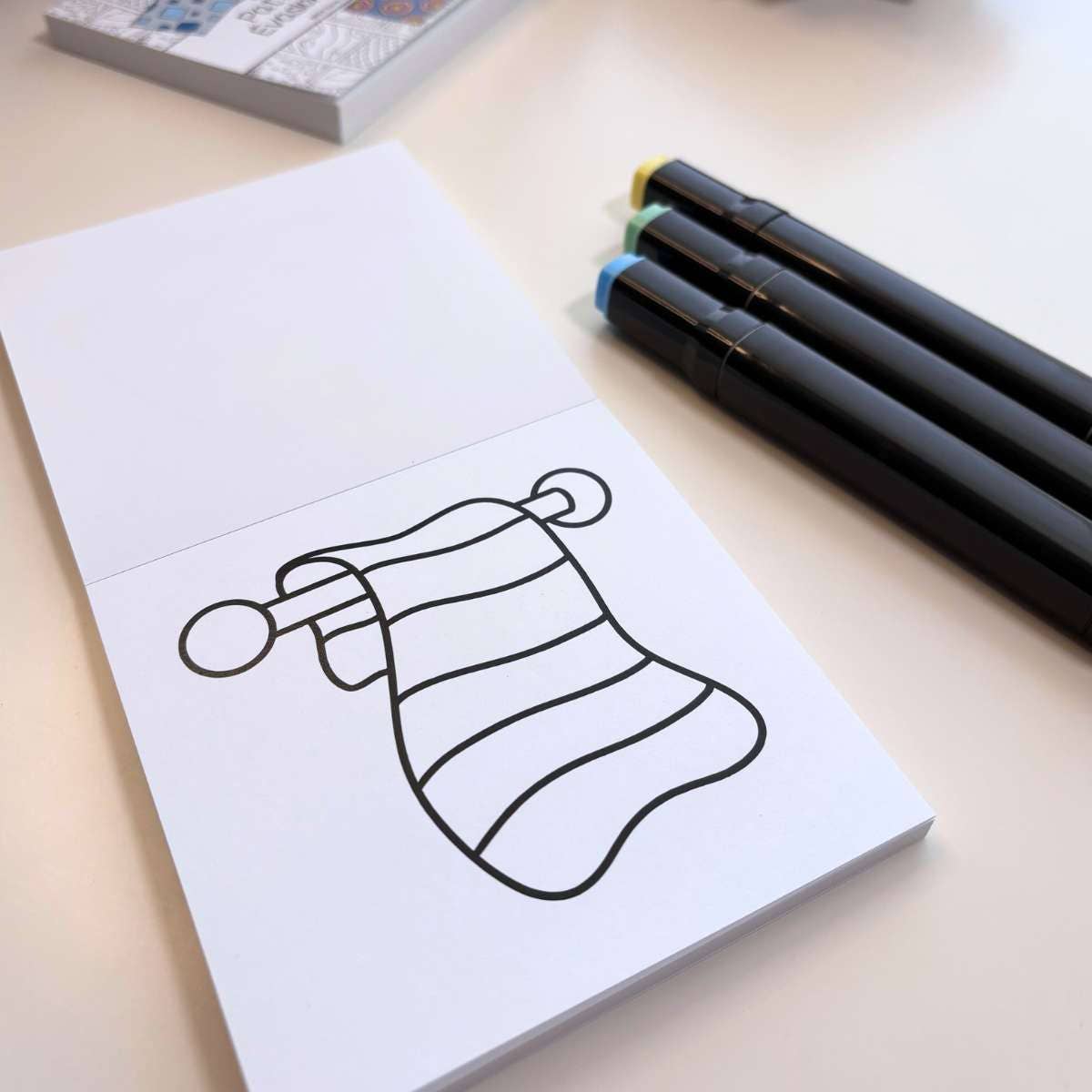 Mini Coloring Book Cushy & Cozy, 4"x4", Stocking Stuffers