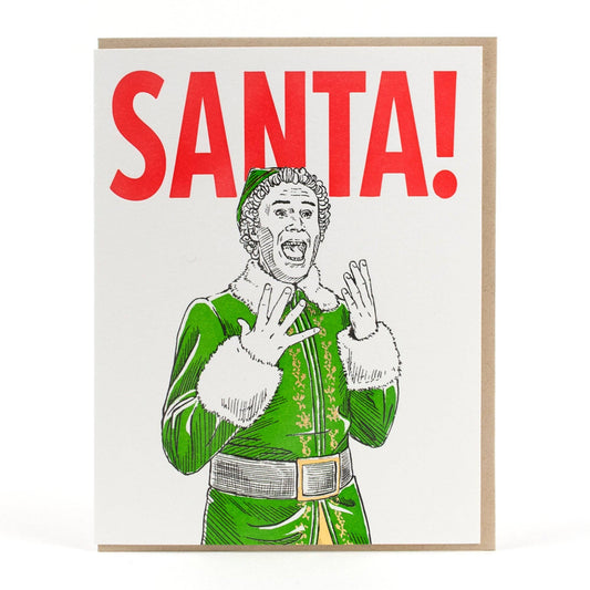 Card: SANTA! Greeting Card