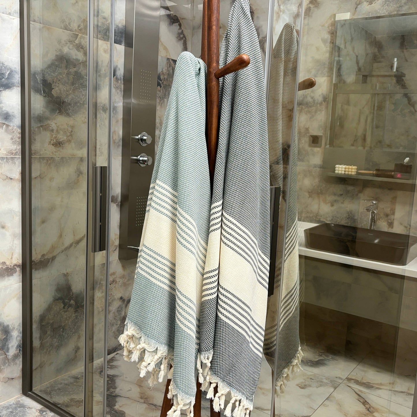 Classic Turkish Towel, Cotton Towel Throw