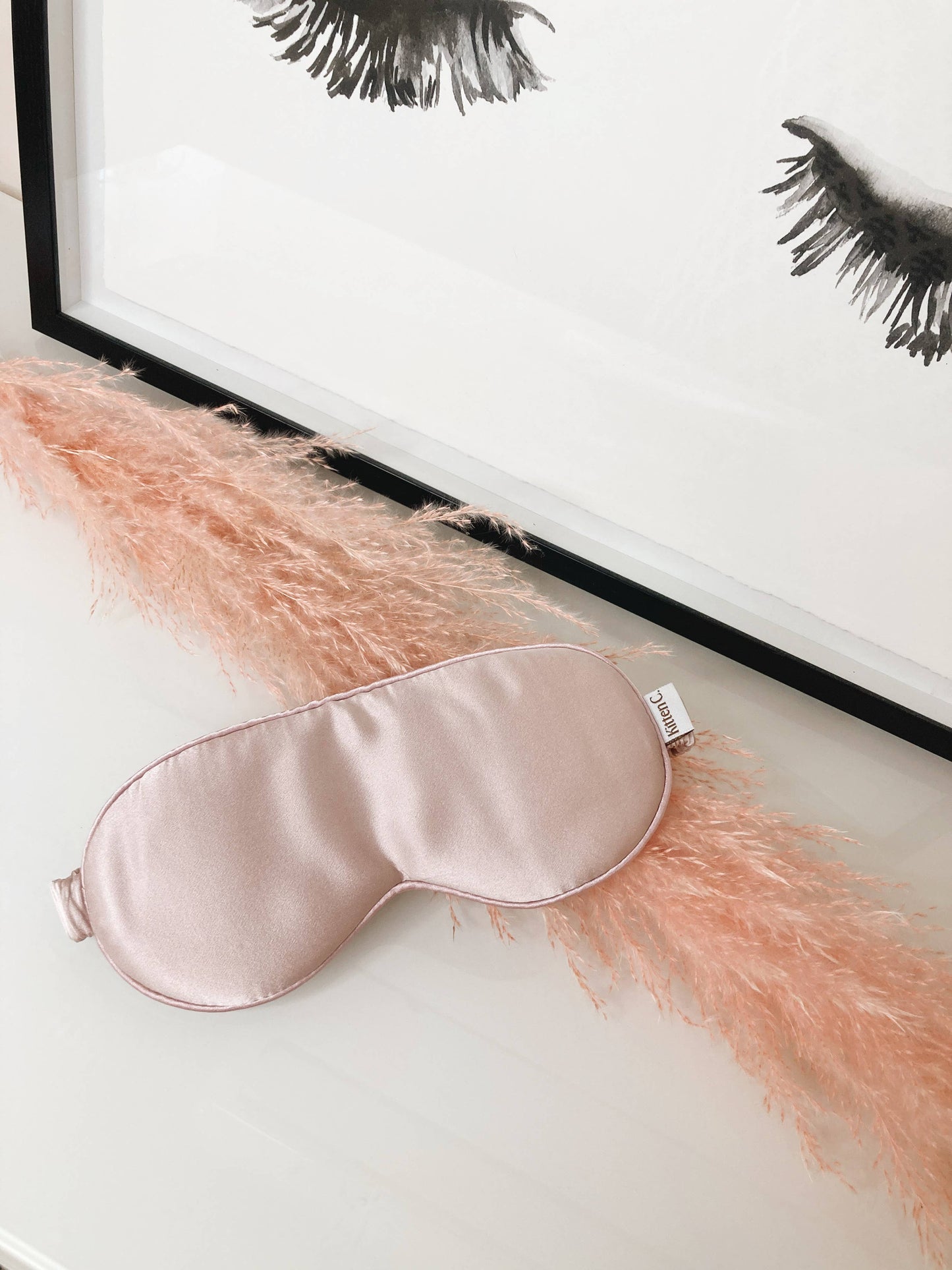 Silk Sleep Mask *Light Rose 100% Organic