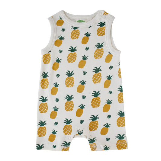 Tank Rompers - Signature Prints: Pineapples / 6-12 Months