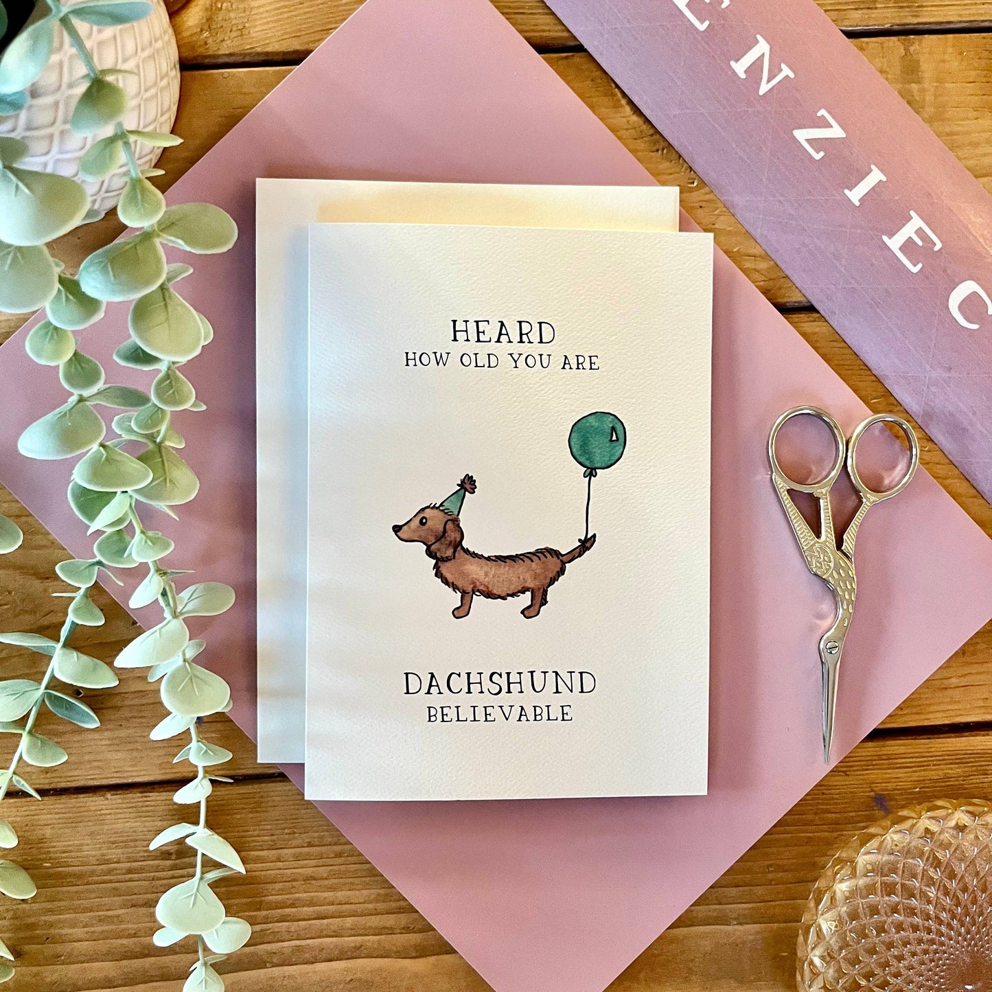 Birthday – Punny “Dachshund Believable” Greeting Card