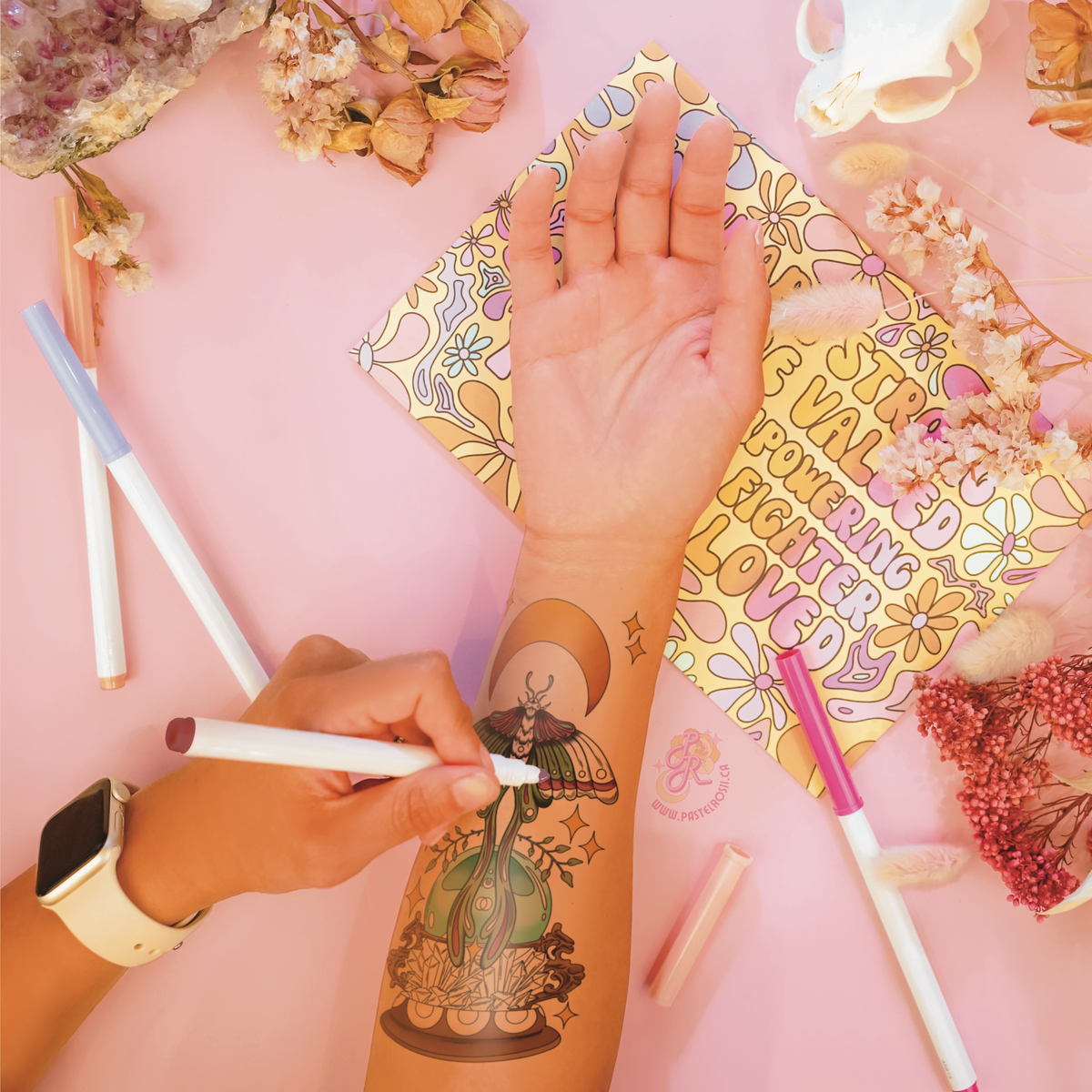 Future of the Moth Temporary Tattoo