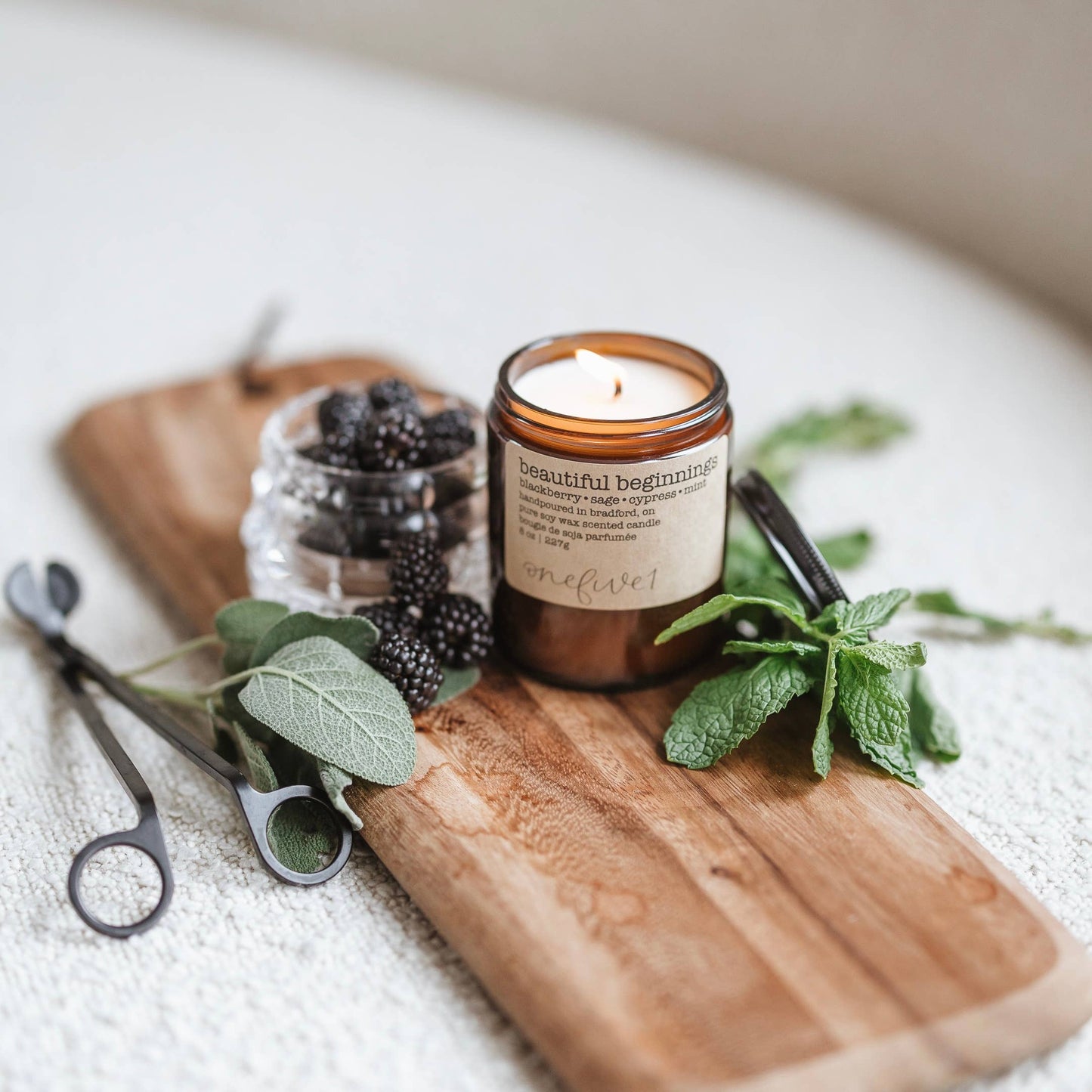 Beautiful beginnings - soy wax candle SPRING FRESH