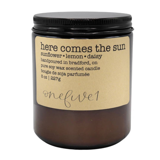 Here comes the sun soy wax candle - SUMMER