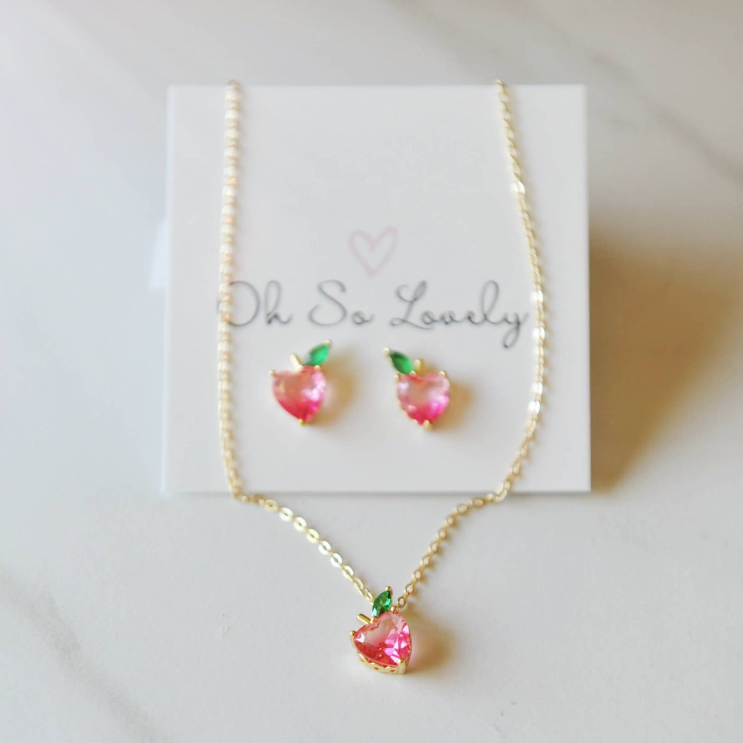 Peach Necklace 