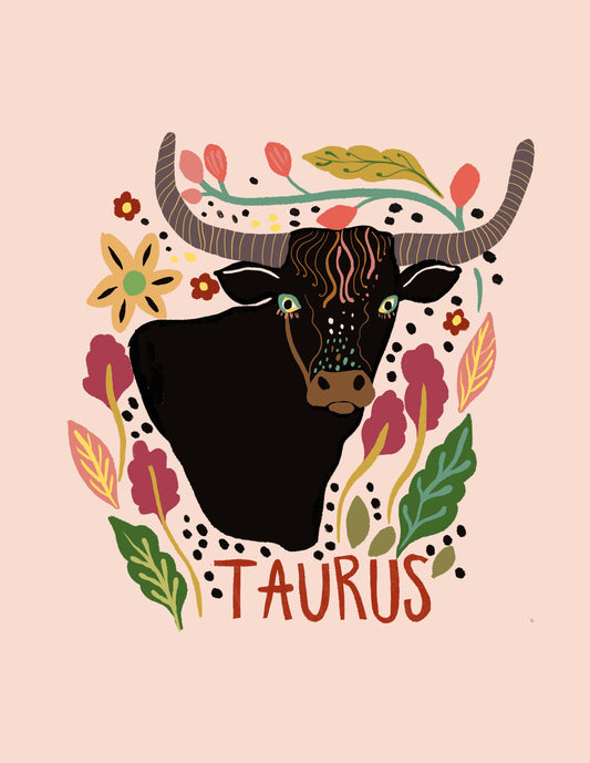 Taurus Zodiac Greeting Card