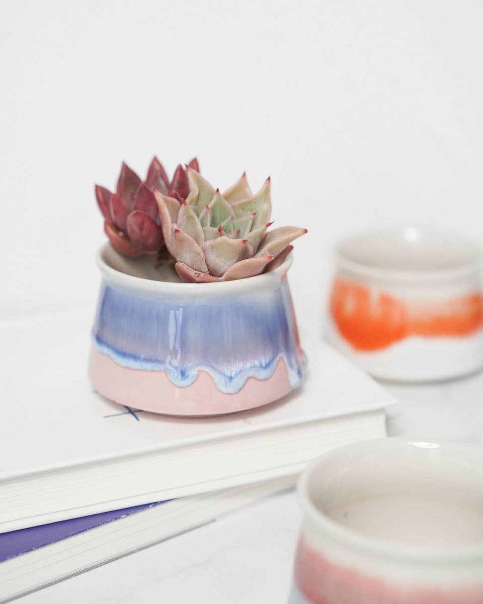 Small Glazed Pot Set