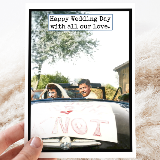 Wedding Card. Vintage Style. With All Our Love.
