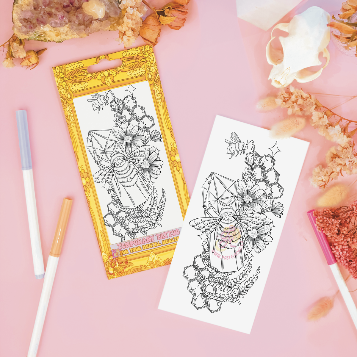 Crystallized Honey Temporary Tattoo