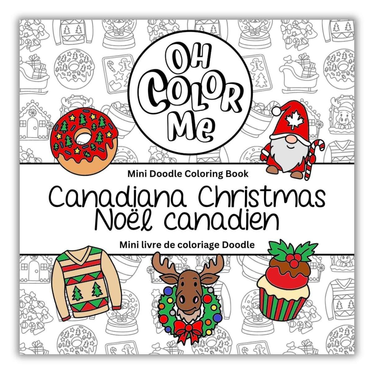 Mini Coloring Book - Canadiana Christmas, Stocking Stuffer