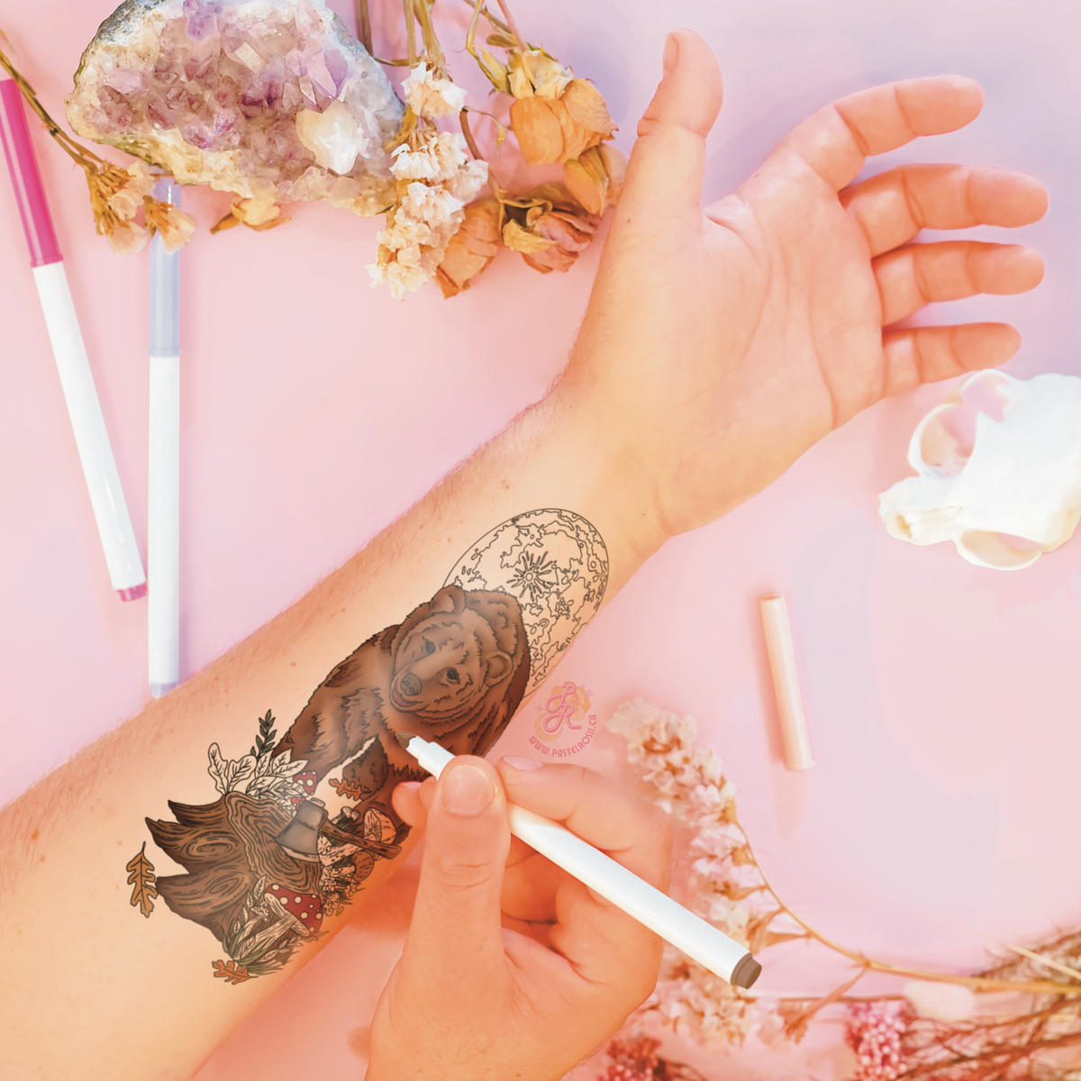 Grizzly Dreams Temporary Tattoo