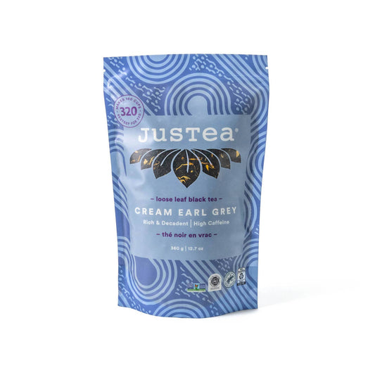 Cream Earl Grey Black Tea in a Large Resealable Pouch