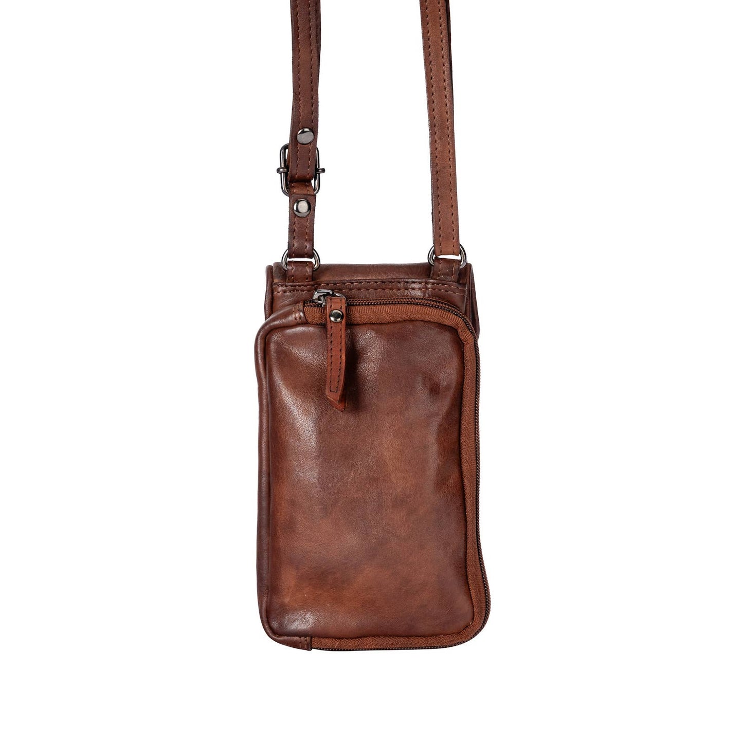 Leather Phone Bag Elk - Brown GW6839BRN