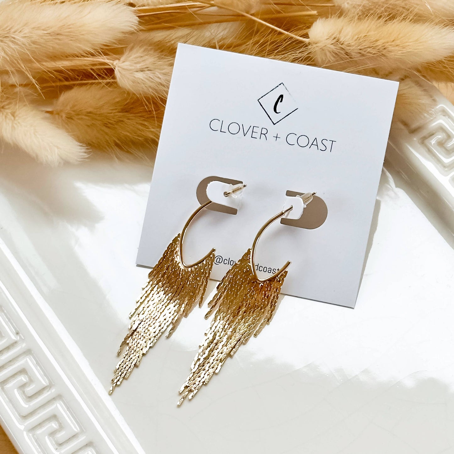 Gold Plated Fringe Earring