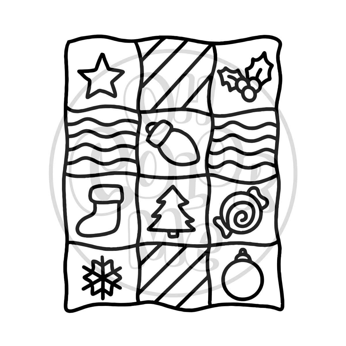 Mini Coloring Book - Canadiana Christmas, Stocking Stuffer