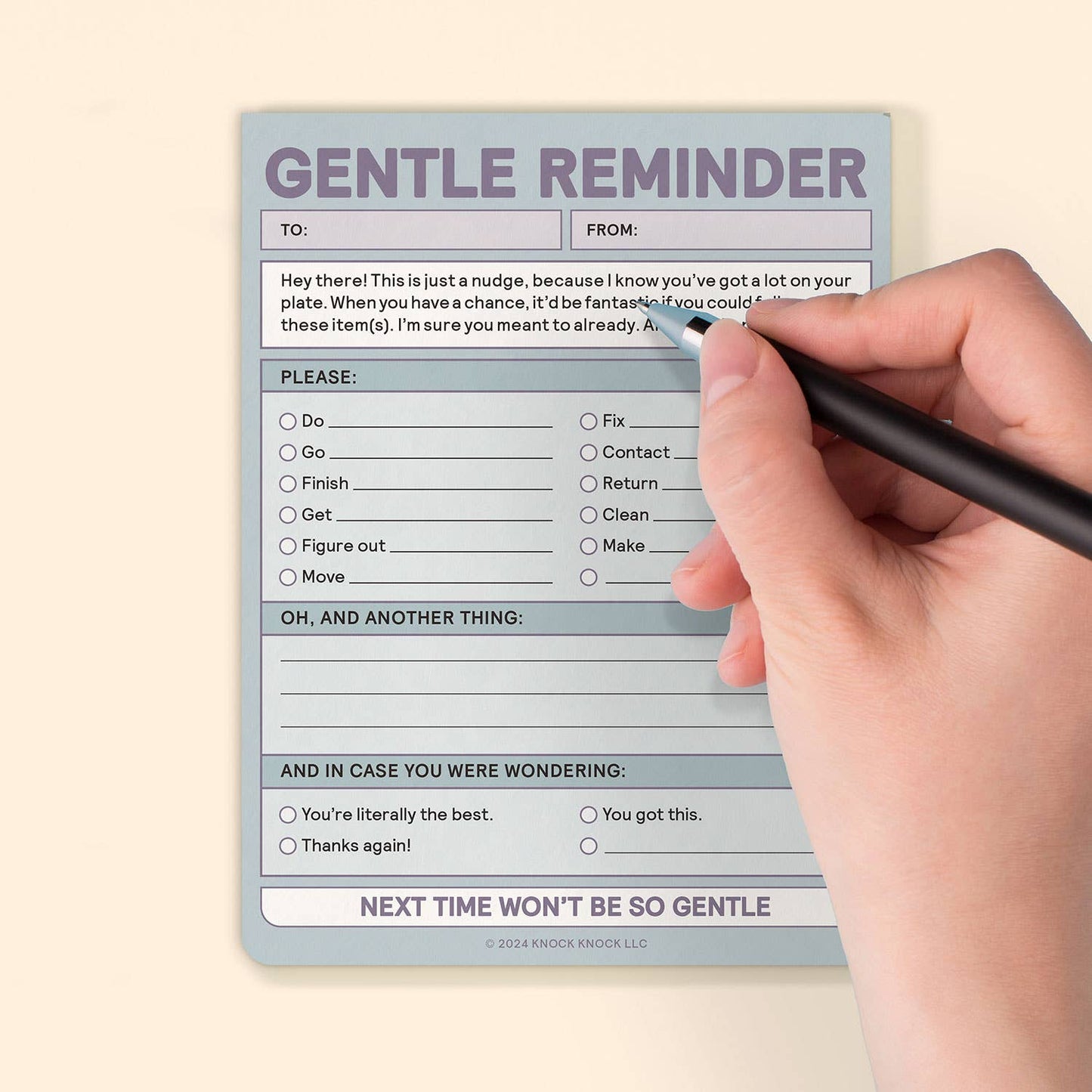 Gentle Reminder Nifty Note (Pastel Version)