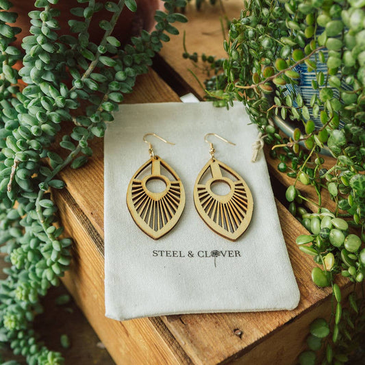 Aurora Wooden Earrings