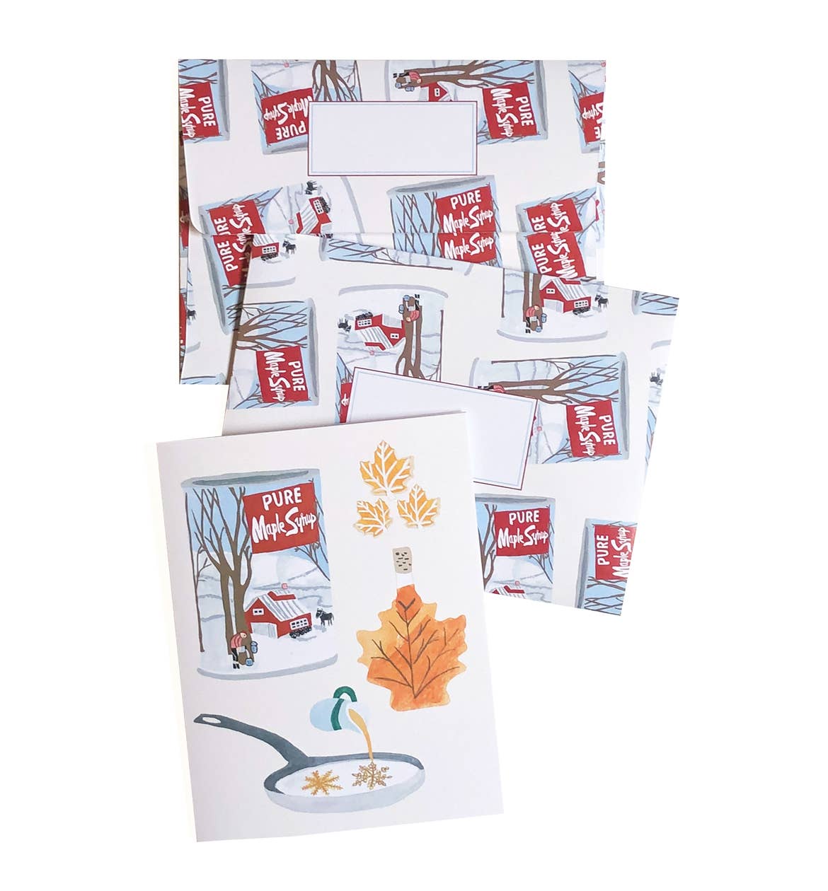 Maple Syrup Greeting Card - Blank, Eco-Friendly, A2 Size
