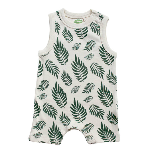 Tank Rompers - Signature Prints: Palm Leaves / 12-18 Months
