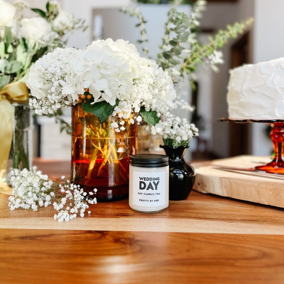 Wedding Day-Soy Wax Candle-pretty by her
