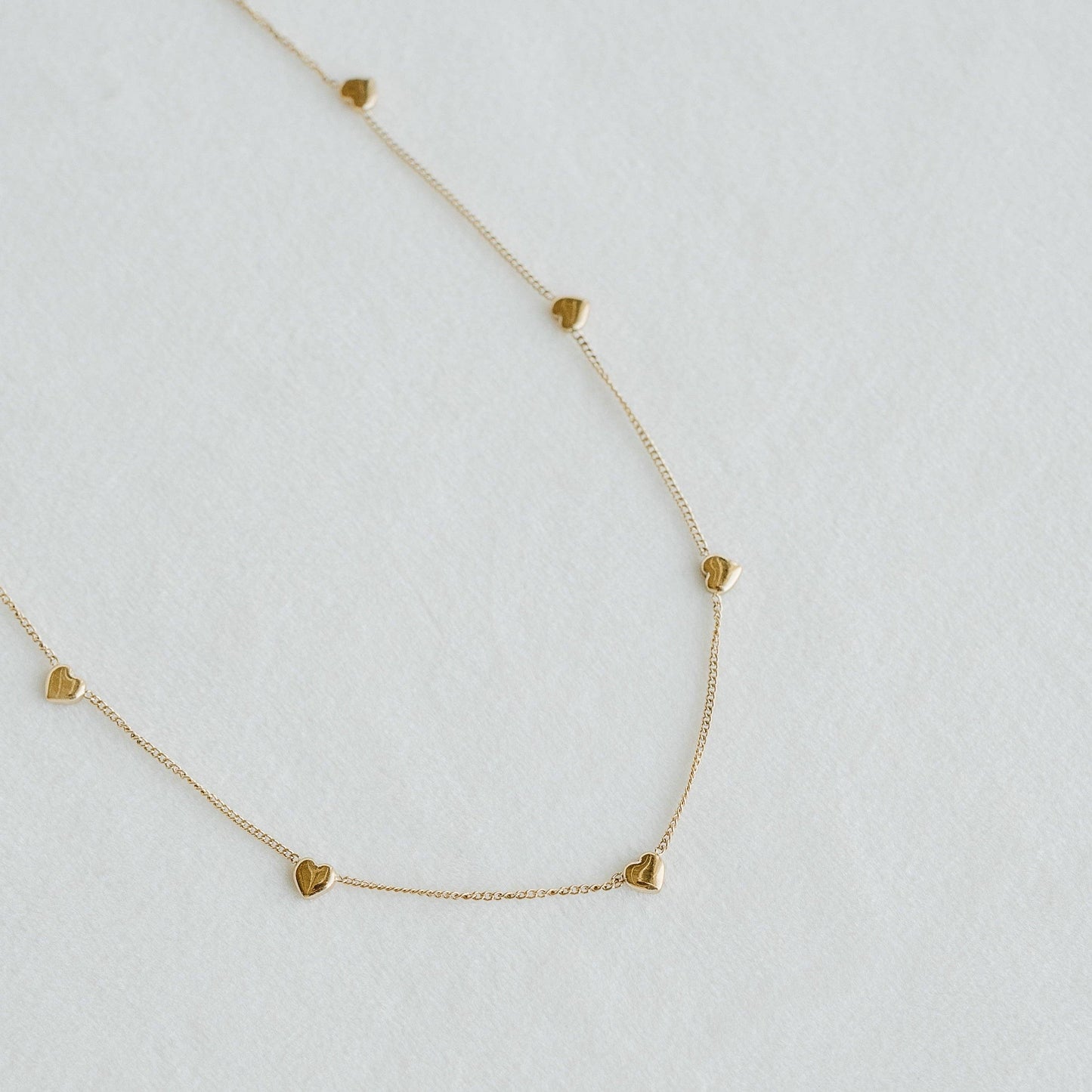 Golden Heartline Necklace