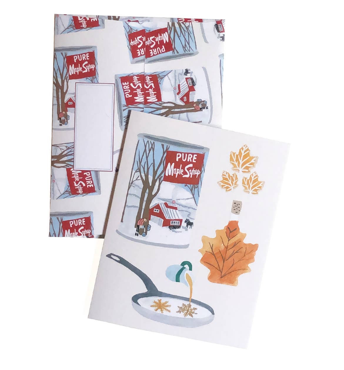 Maple Syrup Greeting Card - Blank, Eco-Friendly, A2 Size