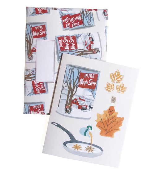 Maple Syrup Greeting Card - Blank, Eco-Friendly, A2 Size