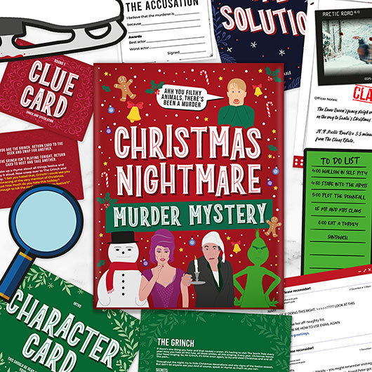 Christmas Nightmare Murder Mystery Game