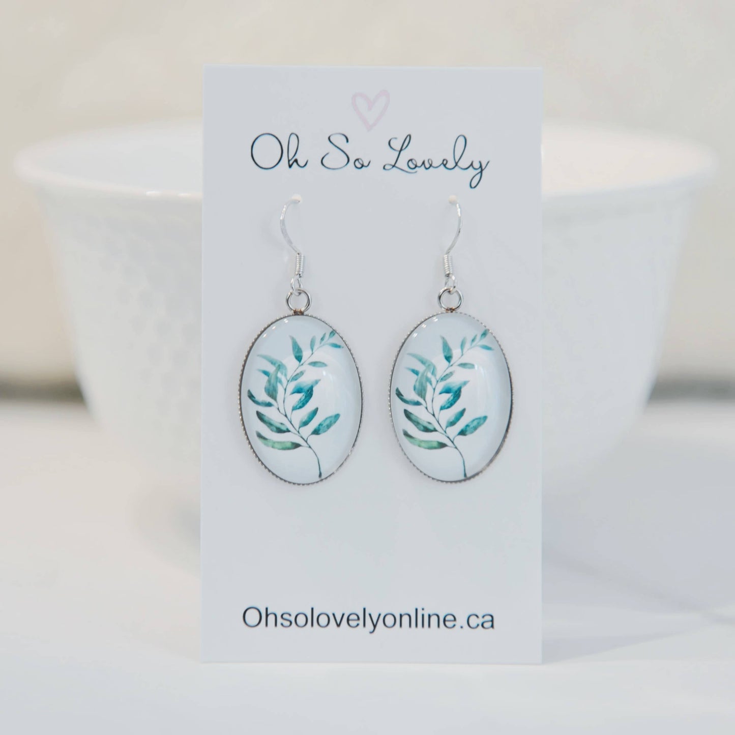 Serene Botanical Drop Earrings 