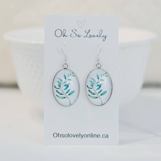 Serene Botanical Drop Earrings 
