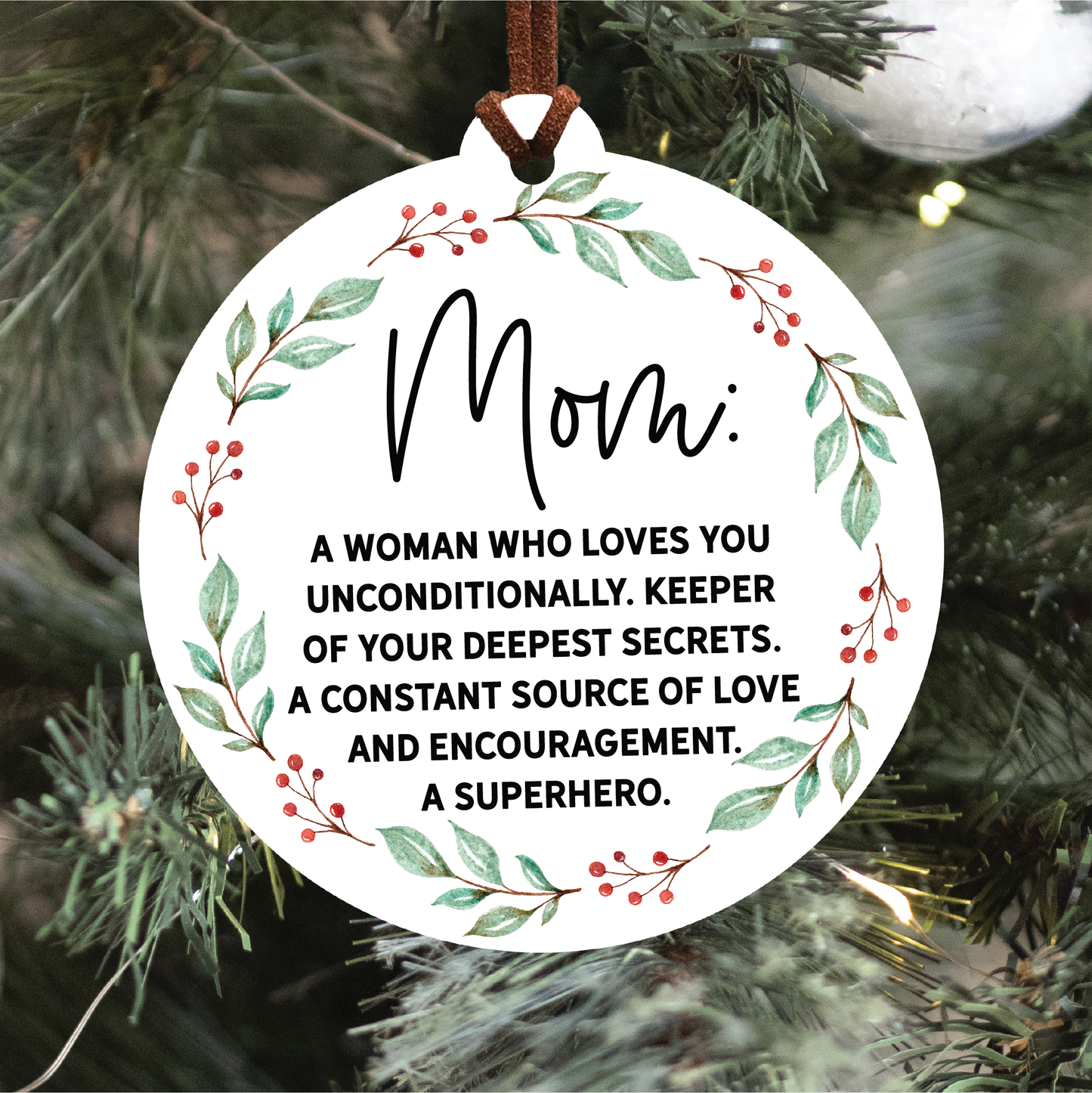 Mom Definition Christmas Ornament