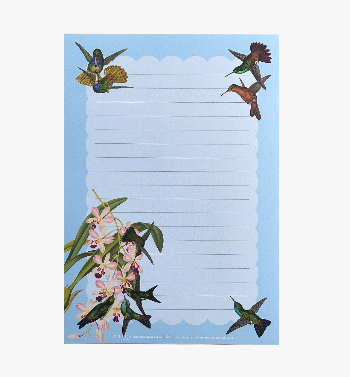 Vintage Hummingbird Letter Writing Set