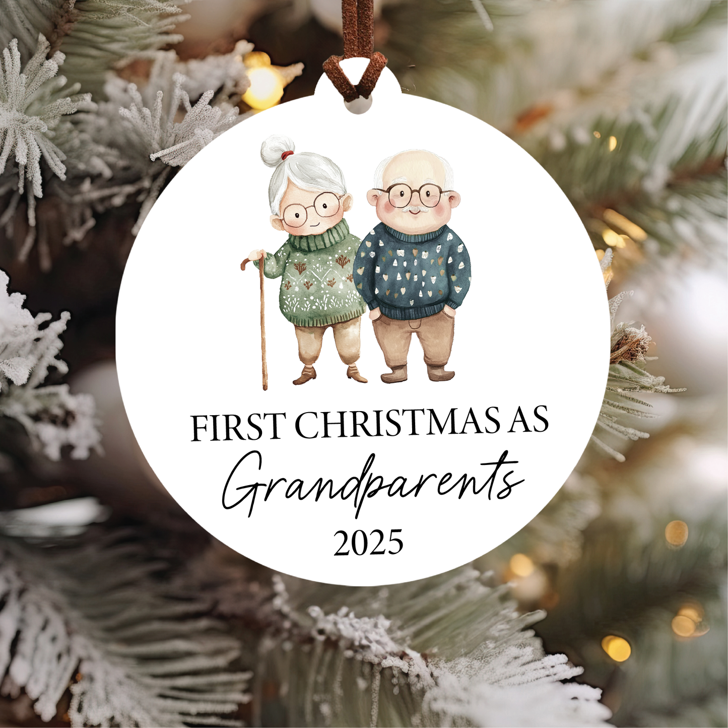 First Christmas As Grandparents 2025 Ornament