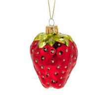 singel strawberry ornament