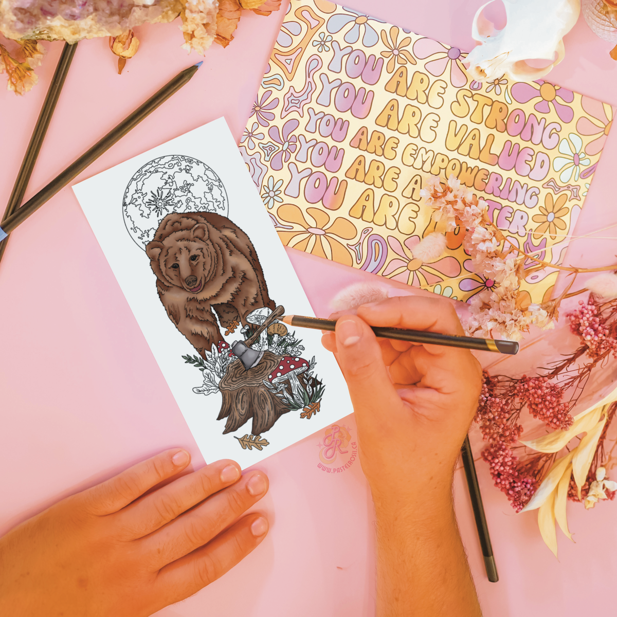 Grizzly Dreams Temporary Tattoo