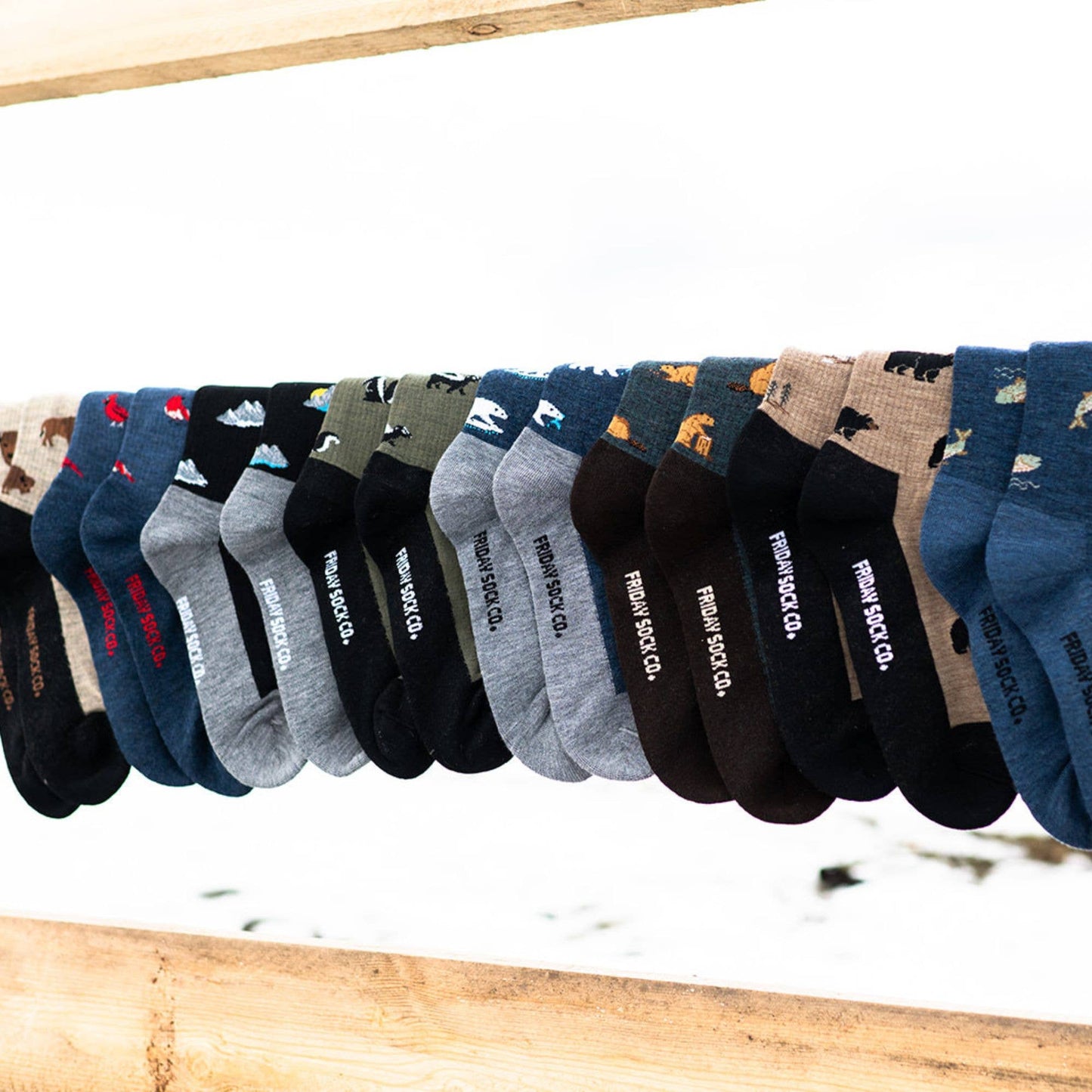 Merino Wool Socks | Bear & Tree | Men's Mismatched Socks