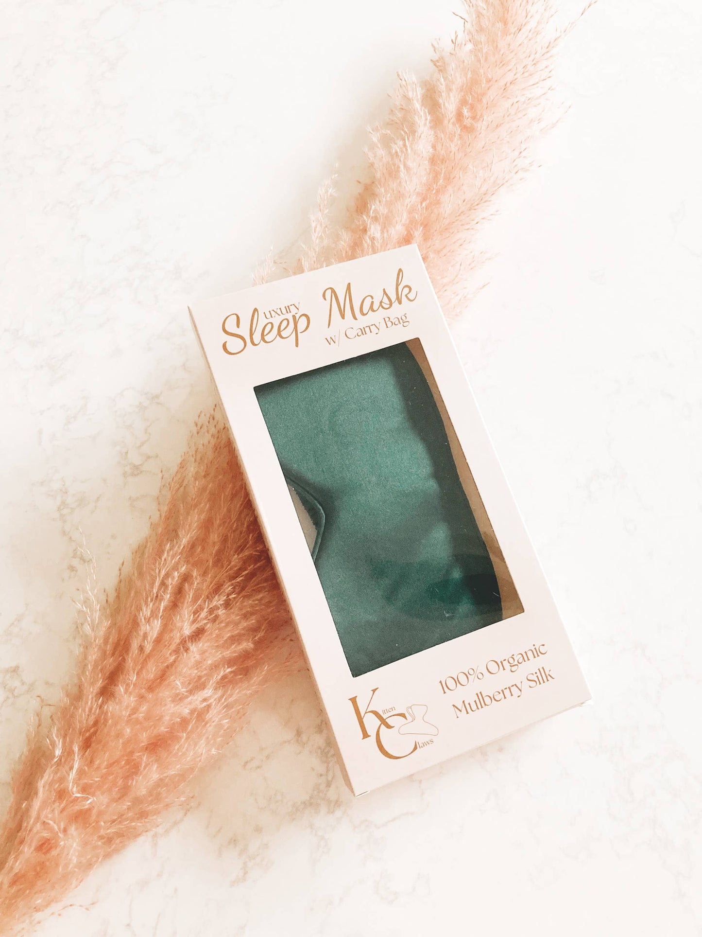 Silk Sleep Mask *Deep Teal 100% Organic