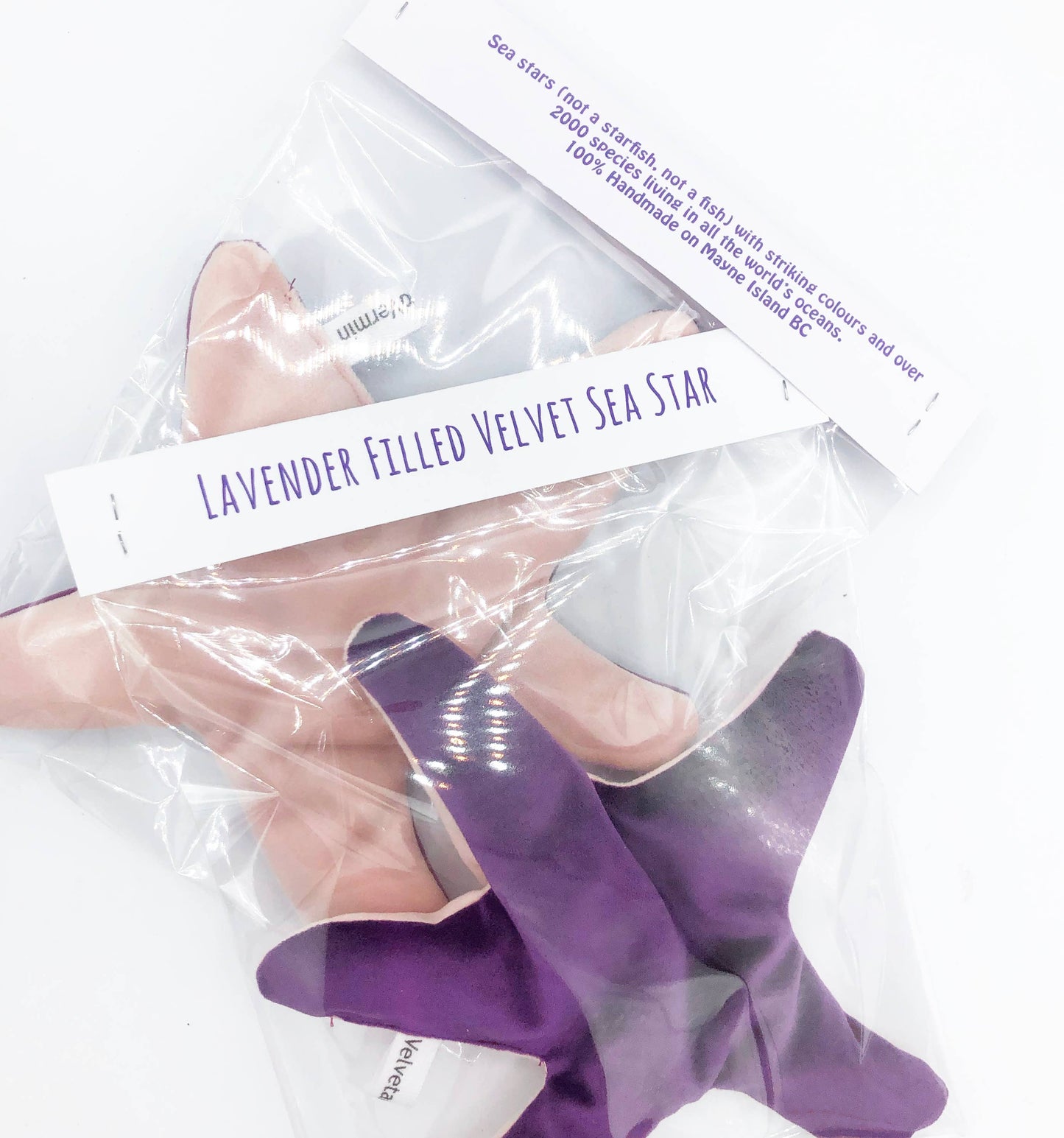 Lavender Filled Velvet Sea Star